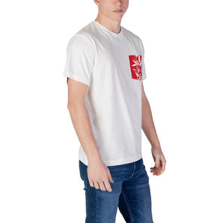 Weißes Baumwoll-T-Shirt