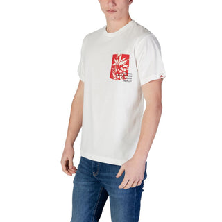 Weißes Baumwoll-T-Shirt