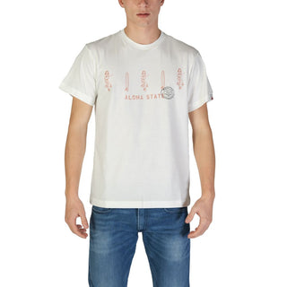 Weißes Baumwoll-T-Shirt