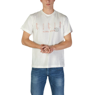 Weißes Baumwoll-T-Shirt