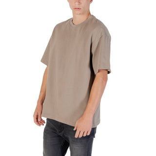 Beiges Baumwoll-T-Shirt