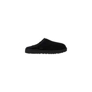 Clogs aus schwarzem Wildleder