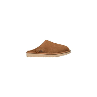 Beige Wildlederclogs