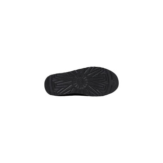Black Suede Leather Clogs