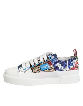 Zapatillas bajas multicolor de patchwork