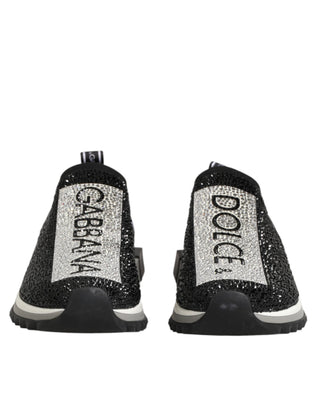 Schwarze silberne Slip-On Sorrento Sneakers