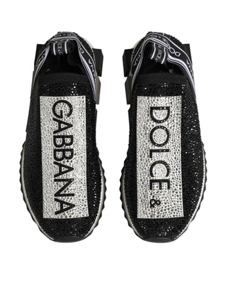 Schwarze silberne Slip-On Sorrento Sneakers