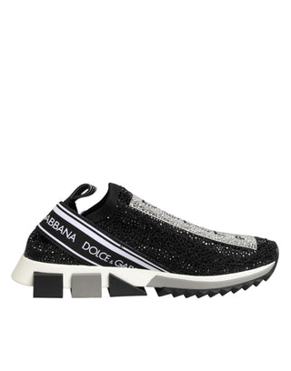 Schwarze silberne Slip-On Sorrento Sneakers