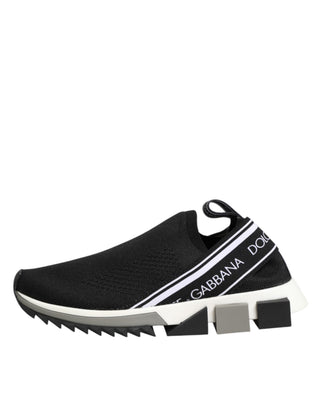 Schwarze Slip-On Sorrento Low-Top-Sneaker Schuhe