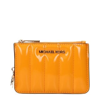 Orangenes Lederportemonnaie