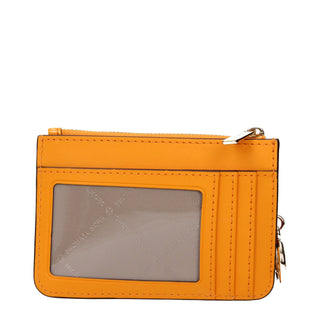 Orangenes Lederportemonnaie