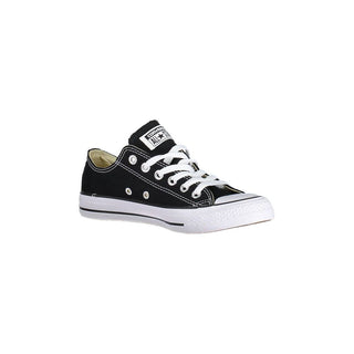 Zapatillas negras de tela para mujer