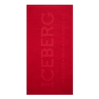Rotes Herren-Strandtuch aus Baumwolle