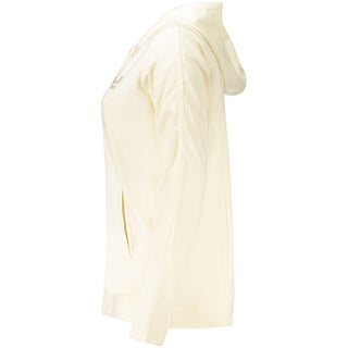Sudadera blanca de algodón para mujer