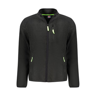 Black Polyester Men's Sweatshirt