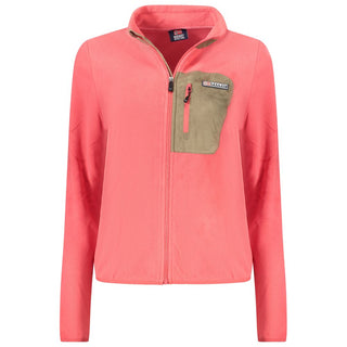 Rosa Damen-Polyester-Sweatshirt