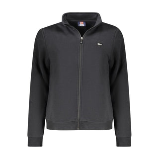 Schwarzes Baumwoll-Sweatshirt für Damen
