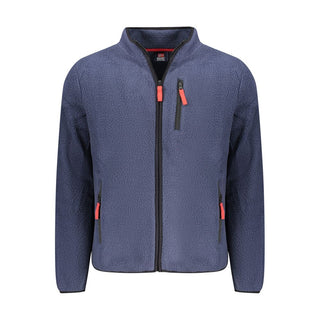 Blaues Herren-Sweatshirt aus Polyester