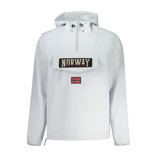 Graue Polyester-Herrenjacke