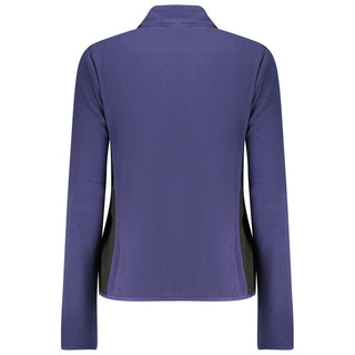 Blue Polyester Women Sweatshirt
