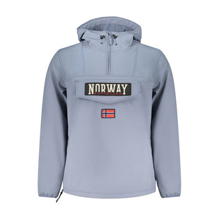 Blaue Herrenjacke aus Polyester