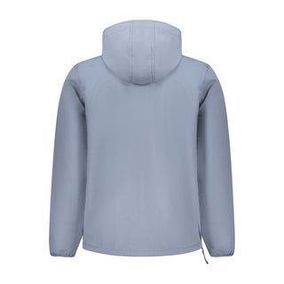 Blaue Herrenjacke aus Polyester