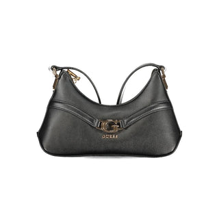 Nero Polyurethan Damen-Schultertasche