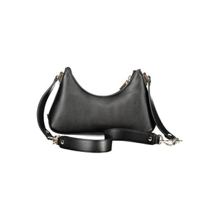 Nero Polyurethan Damen-Schultertasche