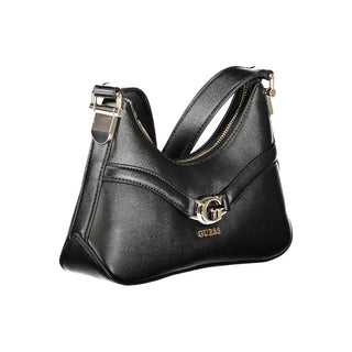 Nero Polyurethan Damen-Schultertasche