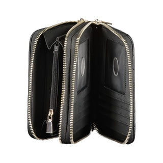 Cartera para mujer de poliuretano negro