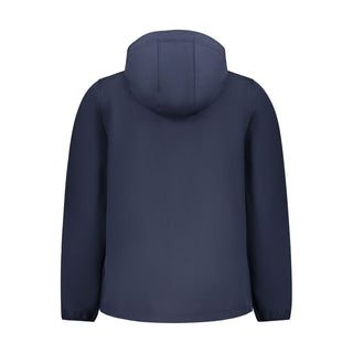 Blue Polyester Men's Jacket