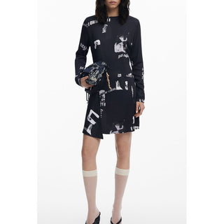 Nero Viscosa Damenkleid