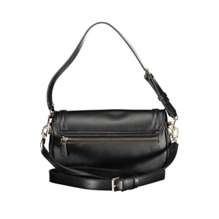 Schwarze Damenhandtasche aus Polyurethan