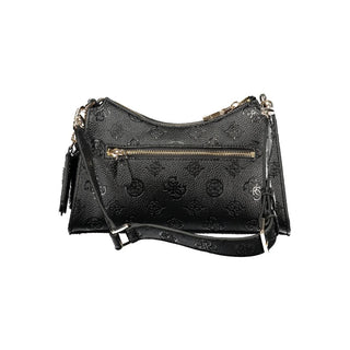 Bolso negro de poliuretano para mujer