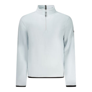 Blue Polyester Men Sweatshirt