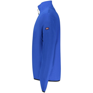 Blaues Herren-Sweatshirt aus Polyester