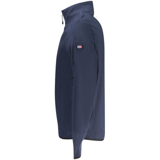 Blue Polyester Men's Sweatshirt