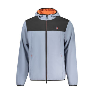 Blaue Polyester-Herrenjacke