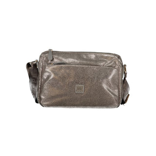 Graue Damenhandtasche aus Polyester