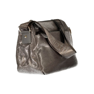Graue Damenhandtasche aus Polyester