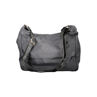 Schwarze Damenhandtasche aus Polyester