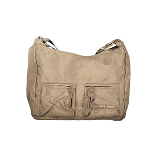 Bolso de mano para mujer de poliéster beige