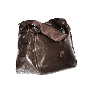Bolso de hombro bronce de poliéster para mujer