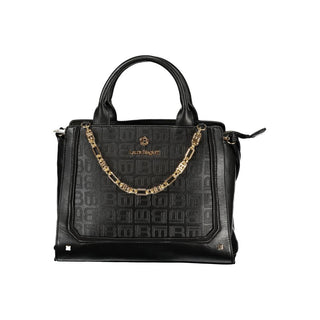 Schwarze PVC-Damenhandtasche