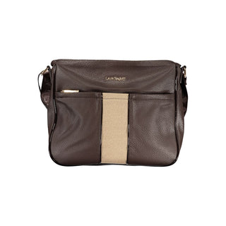 Braune PVC-Damenhandtasche