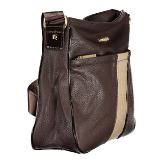 Braune PVC-Damenhandtasche
