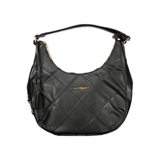Schwarze PVC-Damenhandtasche