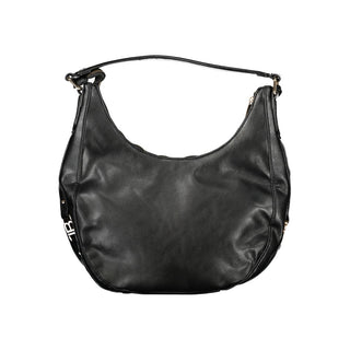 Schwarze PVC-Damenhandtasche