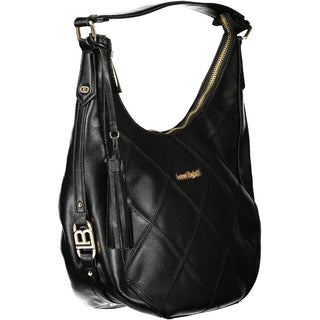 Schwarze PVC-Damenhandtasche