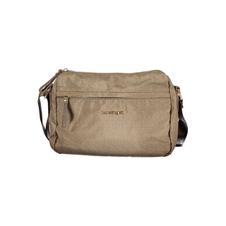 Bolso de mano para mujer de poliéster beige